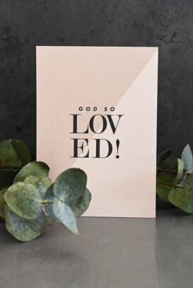 Matt vykort: God so loved!