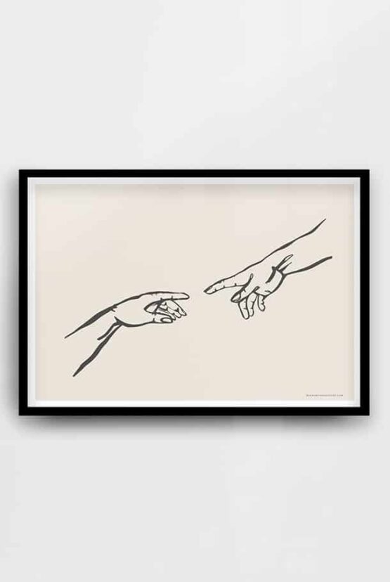 Liggande poster: Guds hand