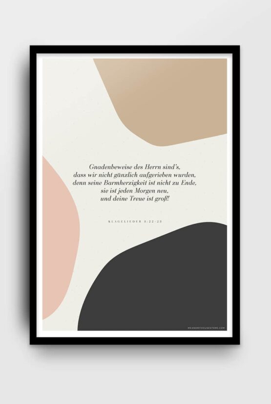 Poster på tyska: Gnadenbeweise des Herrn