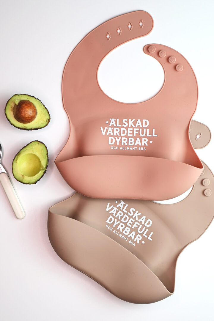 2-pack: Haklappar i terrakotta och beige: Älskad, värdefull och dyrbar