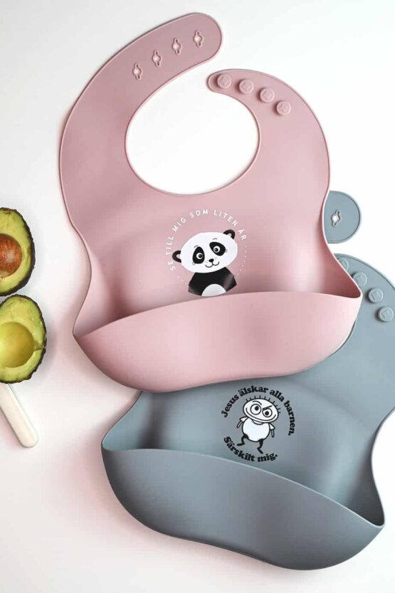 2-pack: Haklappar med panda och unge