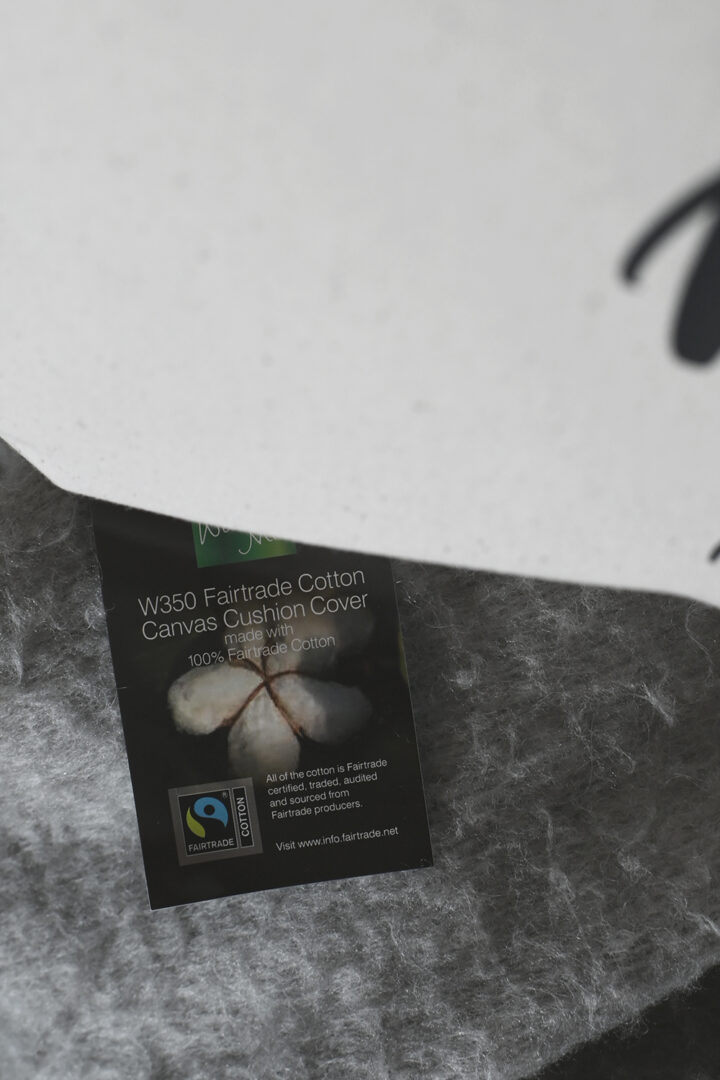 Kuddfodral i canvas: Blott en dag
