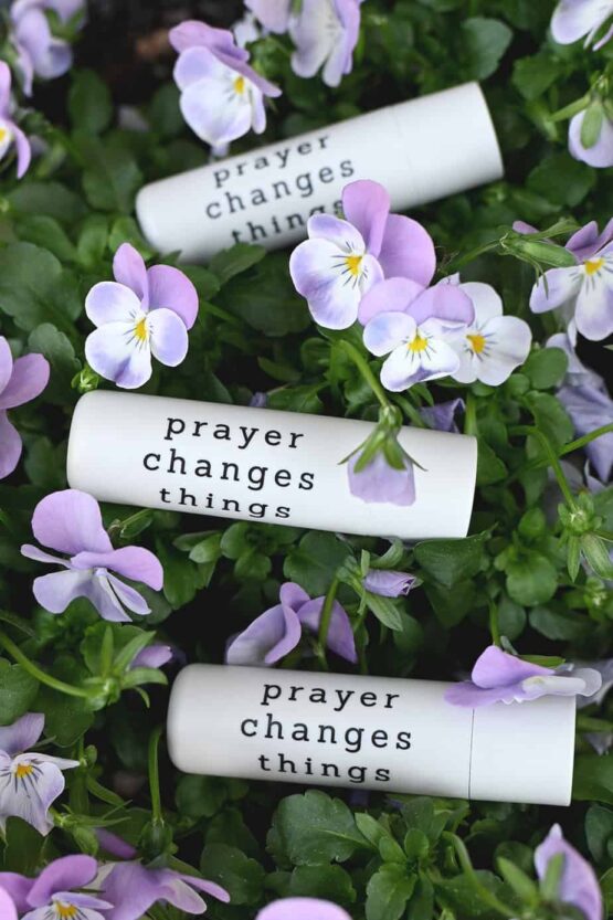 Cerat med hylsa av återvunnen plast: Prayer changes things
