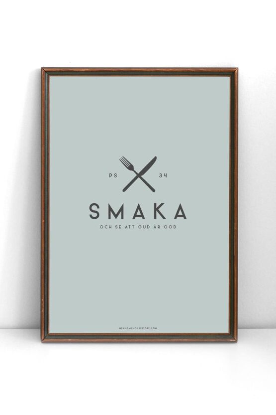 Poster: Smaka och se att Gud är god