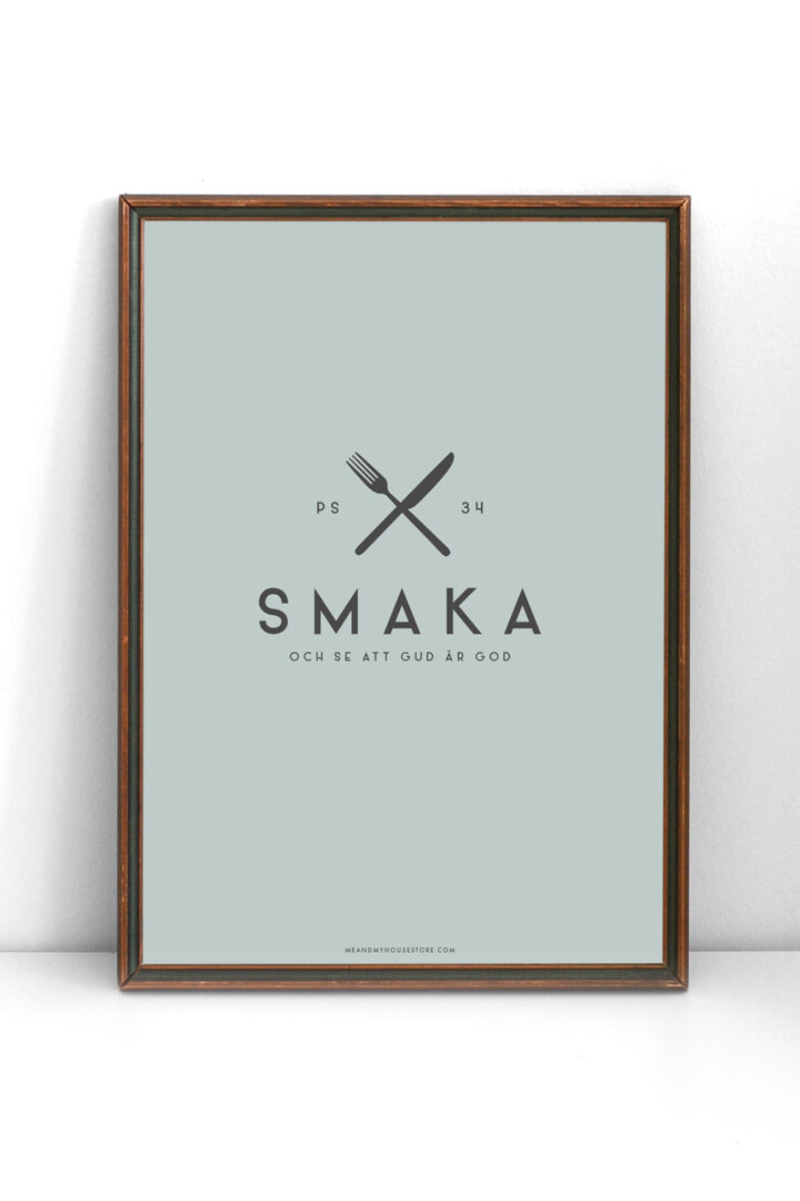 Poster: Smaka och se att Gud är god