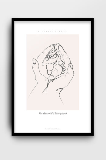 Poster: For this child I have prayed