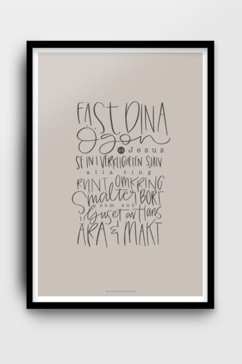 Poster: Fäst dina ögon på Jesus