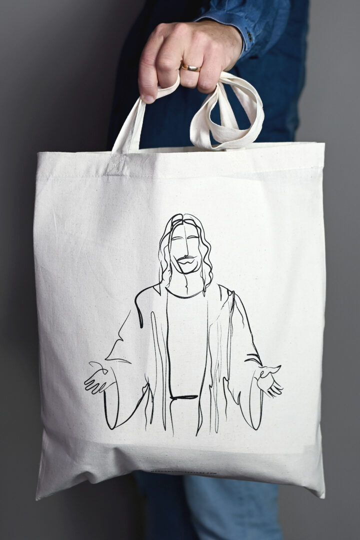 Tygkasse i natur: Jesus