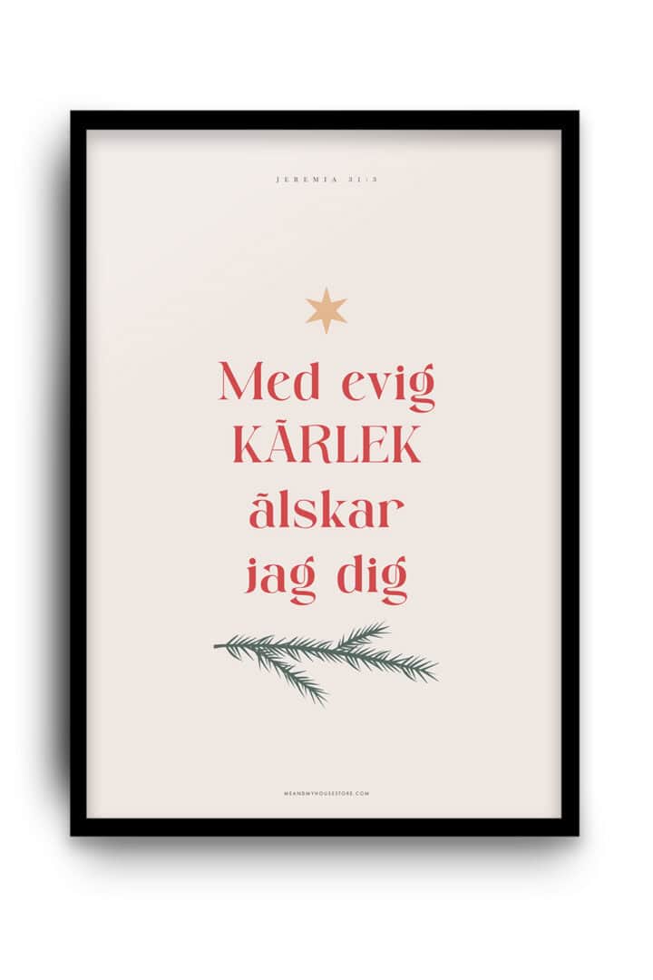 Julposter: Med evig kärlek älskar jag dig