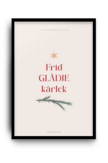 Julposter: Frid, glädje, kärlek