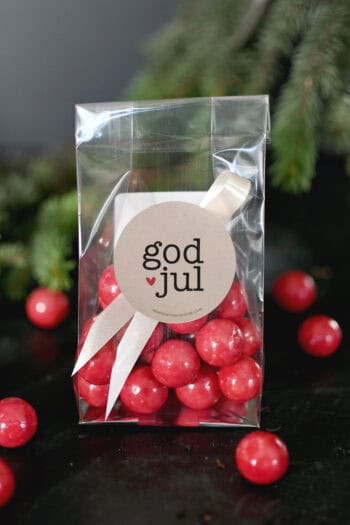 Julkulor med hallon/lakrits: God jul